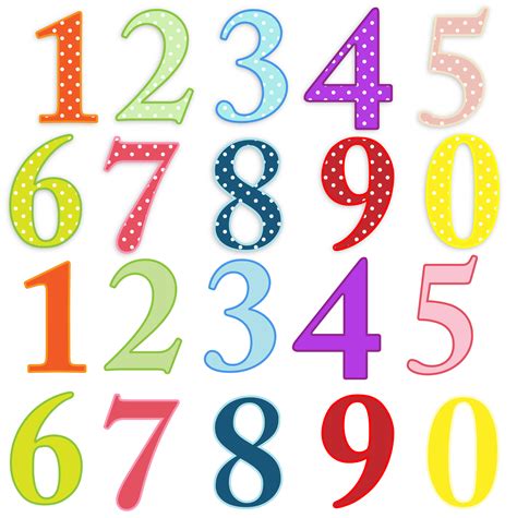 free clip art numbers.